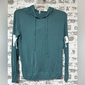 Women’s Teal Green Lightweight Hooded Top